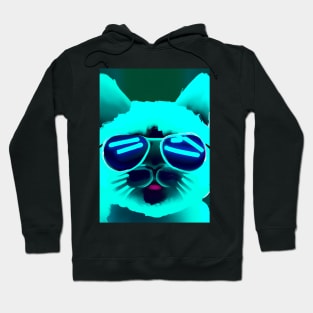 Cat with Sunglasses Hoodie